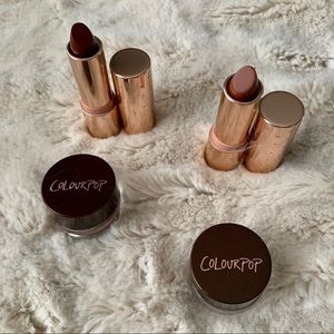 Karruche x Colourpop Eyeliner and lipstick